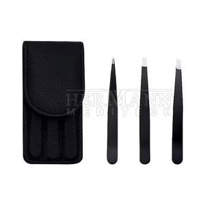 Pince à épiler en acier inoxydable de haute qualité avec logo personnalisé, pointe fine, précision, durable, réutilisable, pour l'épilation, salons de beauté - Product Image 3