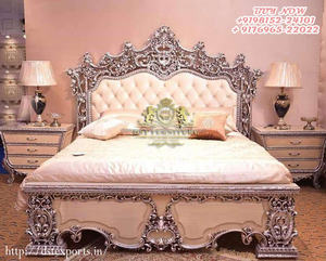 Ensemble de meubles de chambre à coucher luxueux American King Size Ensemble de meubles de chambre à coucher sculptés en profondeur Ensemble de chambre à coucher sculptés à la main de style victorien - Product Image 6