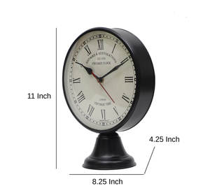 Ak Brass Contemporary Glow <b>Clock</b> for Elegant Home Decor Enhancing Home Decor with a European-inspired Metal Desk <b>Clock</b> - Product Image 3