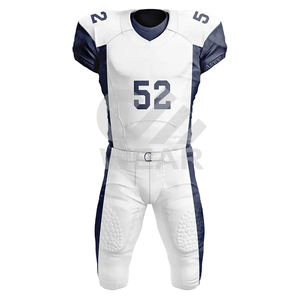 Uniforme de Fútbol Americano Personalizado de Fábrica, Transpirable, Manga Corta, 100% Poliéster, Último Diseño, Logotipo Personalizado - Product Image 4