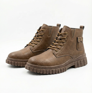 Bottes Western en Cuir Véritable pour Hommes Obexa IRONX, Chaussures Décontractées à Enfiler, Durables, Toutes Saisons, Chaussures de Travail - Product Image 3