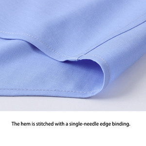 Chemise boutonnée décontractée en coton 100% tricoté, coupe ajustée, respirante, avec logo personnalisé sur le devant, vente en gros, dernière tendance été 2025 - Product Image 4