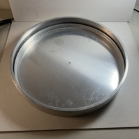 Jam Dinding Besar Berbahan Aluminium, Casing Logam Putar Kustom dengan Lapisan Anodize/Powder Coating, Bersertifikasi ISO9001, Merek Refine Model 1