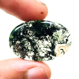 อัญมณีทรงหลวมอัญมณีทรงหลวมจากมอสธรรมชาติสำหรับเครื่องประดับตกแต่ง - Product Image 2
