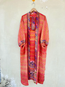 Kimono de seda para Festival, bata cosida a mano, bata Unisex, bata de fiesta - Product Image 3