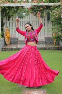 Navratri Lehenga Choli Special Navratri Chaniya Choli <b>for</b> <b>Women</b> Indian Traditional Wear Lehenga Choli Bridal Pure Cotton Lehenga - Product Image 6