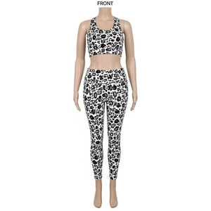 Conjuntos de Yoga de Talla Grande con Costuras y Estampado por Transferencia de Calor, Tejido Elástico Suave, Ropa Deportiva Activa para Mujer, Ropa Deportiva para Gimnasio y Entrenamiento - Product Image 1