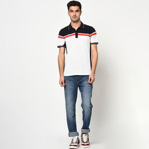 Nouveau Top meilleure qualité logo personnalisé imprimé coupe régulière Polo t-shirt hommes matériau souple 100% coton polos - Product Image 4