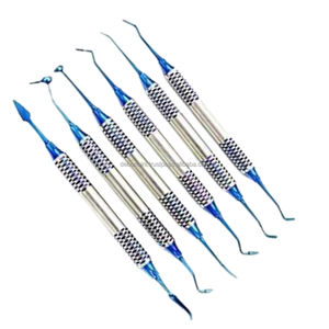Kit de microchirurgie dentaire manuelle de précision, kit de chirurgie périodontale, clinique hospitalière, procédures des tissus mous, ensemble chirurgical buccal en acier inoxydable - Product Image 1