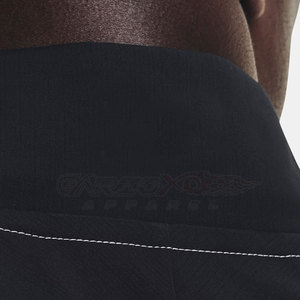 Chaqueta cortavientos lisa de moda para hombre con logotipo personalizado, chaquetas impermeables deportivas con cuello levantado y tela de lona - Product Image 4