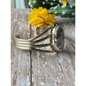 Larry Moses Yazzie Dry Creek <b>Sterling</b> <b>Silver</b> <b>Cuff</b> <b>Bracelet</b>-Fashion Jewelry for Men and Women - Product Image 3