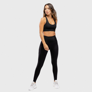 Ensemble de soutien-gorge de sport en maille graphique personnalisé pour femmes taille haute extensible dans les quatre sens évacuant l'humidité pour les jambières de yoga d'entraînement et de gymnastique - Product Image 4