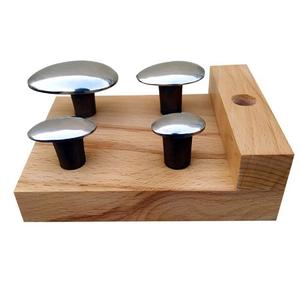 Piquets de cuillère Lot de 4 avec support en bois Outils de fabrication de bijoux - Product Image 1