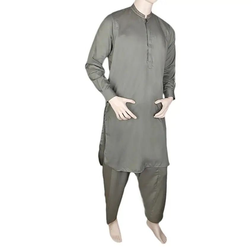 breathable High Quality New Fashionable Pakistani Men Salwar Kameez 2023 Pakistan Made Casual Wear Men