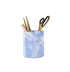 100% Marble Resin <b>Pen</b> Pencil <b>Holder</b> Best Printed Customizable Size High Quality Epoxy Resin New Style <b>Desk</b> Organizer <b>for</b> Sale - Product Image 3