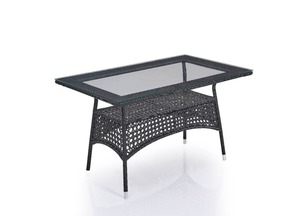 Qualité supérieure Moderne Aluminium Carcasse Rotin Extérieur Maison Bureau Jardin Table À Manger Chaise 5 Pièces Ensemble - Product Image 2