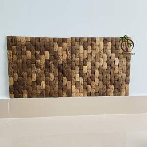 Panel de animales de cáscara de coco ecológico al por mayor, artesanías naturales talladas a mano para decoración del hogar, directo del proveedor de Vietnam - Product Image 5