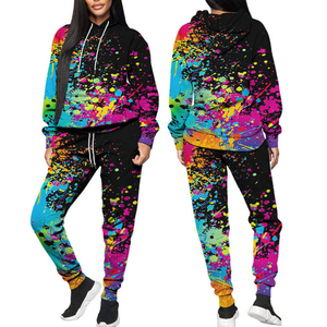 Chándal de sublimación elegante para mujer con estampado de larga duración y acabado transpirable para mujer - Product Image 3