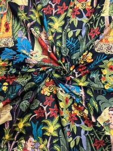 Cotton Hand Block Vegetable Dyed Eco-Friendly Organic Cambric Block Print Fabric for Dress Curtain Pillow Covers <b>Bags</b> & Craft - Product Image 5