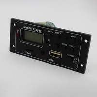 Carte de décodage sans fil MP3 BT avec écran LCD, BT, SUB, TF, AUX, FM, télécommande, lecteur numérique