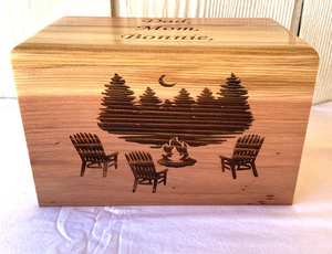 Urna de Madera para Cenizas Humanas, para Adultos, Hombres y Mujeres, Grande, para Cenizas de Hombres Adultos, para Cremación, para Acampar en el Lago - Product Image 3