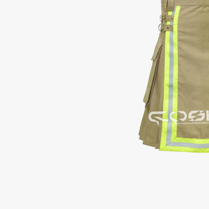 Kilt utilitario de bombero con tiras reflectantes de alta visibilidad y bolsillos funcionales para mayor seguridad y comodidad - Product Image 6