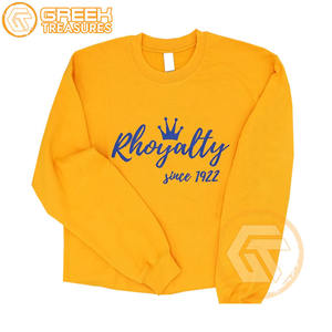 Sudadera bordada de lana de algodón Sigma Gamma Rho personalizada, suéter de alta calidad de hermandad, ropa griega, sudaderas para mujer - Product Image 1