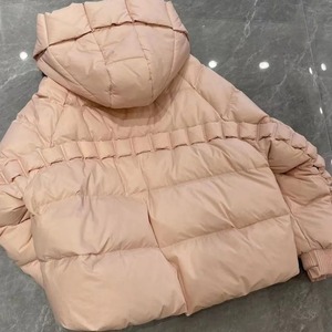 Chaqueta de plumón de pato blanco para mujer, abrigo corto holgado de invierno con capucha, grueso, cálido, informal, Parkas de plumas para mujer, prendas de vestir exteriores - Product Image 4