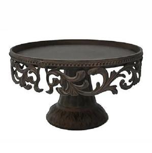 Support à gâteau en métal recouvert de couleur noire pour les événements tendance, offrant une couleur attrayante et un présentoir à gâteau surélevé à la mode - Product Image 1