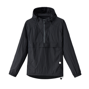Chaqueta Cortavientos Ligera Personalizada con Capucha y Cremallera de 1/4, Fabricada con Poliéster, para Actividades al Aire Libre en Primavera - Product Image 5