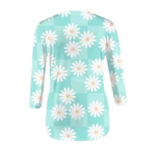 T-shirt ample pour femmes avec toutes les tailles disponibles chemises pour femmes en gros à manches courtes mode col rond femmes t-shirts - Product Image 5