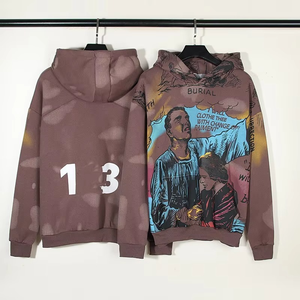 Conjunto de chándal con capucha estampado gráfico personalizado conjunto de dos piezas unisex ropa de calle Jersey sudadera y pantalones de correr al por mayor - Product Image 3