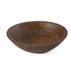 Bol de service en bois de haute qualité bol de service en bois fait à la main de qualité supérieure pour la maison hôtel dessus de table utilisation décorative - Product Image 5