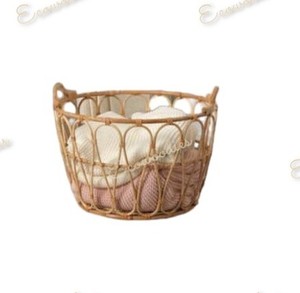 Cesta de mimbre creativa para sala de estar, Cubo de almacenamiento ambiental, organizadores de almacenamiento de cocina para el hogar que ahorran espacio - Product Image 5