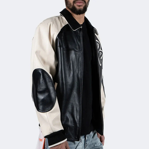 Chaqueta de Motocicleta de Cuero de Oveja para Hombre, Invierno 2026, Ecológica, Resistente al Viento, Servicio OEM, Venta al Por Mayor Económica, Transpirable, Talla Grande - Product Image 2