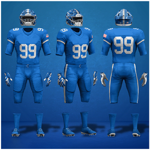 Conjunto de Camisetas de Fútbol Americano Personalizadas de Estilo Urbano, Ropa de Entrenamiento de Secado Rápido, Poliéster Ligero - Product Image 3