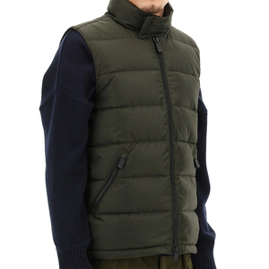 Venta al por mayor ligero cremallera completa cálido invierno burbuja empacable sin mangas hinchada chaqueta de invierno regular abajo chaleco acolchado - Product Image 3