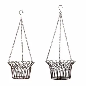 Pot de jardinière suspendu jaune Durable de haute qualité pour décor intérieur extérieur utiliser Pot de jardinière utilisation suspendue - Product Image 6