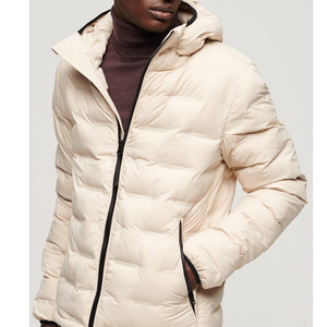 Veste matelassée à capuche en duvet vintage imperméable et chaude pour hommes, vente en gros, impression de logo, livraison DDP - Product Image 1