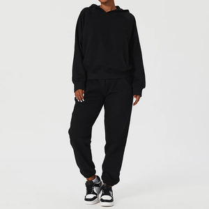 Vêtements pour femmes à prix réduit Survêtement oversize Ensemble de jogging 2 pièces Survêtement à capuche respirant - Product Image 2