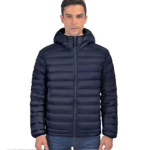 High Quality Custom Made Men's Winter Puffer Jacket Waterproof Quilted Fleece Warm <b>Bubble</b> <b>Coats</b> Hood Woven Zipper for High - Product Image 4
