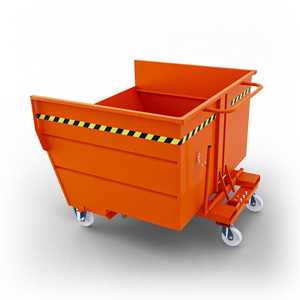 Secchio ribaltabile a ruote SBR1600 con capacità 1600 Lt colore 2004 RAL - Product Image 1