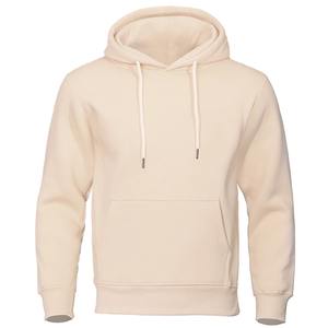 Sudadera con capucha de algodón 100% de talla grande para hombre logotipo personalizado bordado de doble capa con cremallera completa forro polar sólido para invierno - Product Image 2