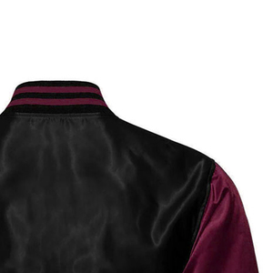 High Quality <b>Women</b> Satin Bomber <b>Jacket</b> Windbreaker <b>Lightweight</b> Shiny <b>Jacket</b> With Custom Embroidery Logo - Product Image 6