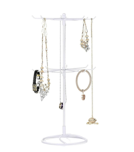 Présentoir à bijoux de table fabriqué avec un bracelet organisateur en acrylique et un support de boucles d'oreilles au design fantastique - Product Image 3