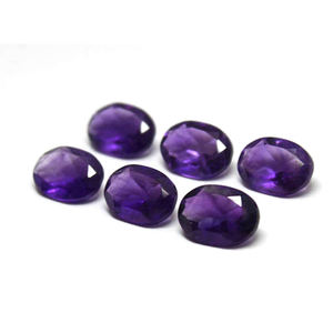Facette ovale 5x3mm pierres précieuses en vrac coupe à facettes améthyste brésilienne grossiste faisant des bijoux améthyste naturelle - Product Image 2