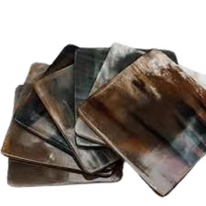 Brown Color Square Shape Horn walnut <b>Coasters</b> for Home Hotel Wedding Party <b>Table</b> Decorative <b>Coasters</b> by crescent crafts - Product Image 1