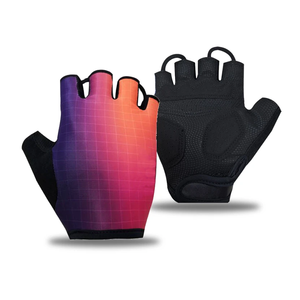 Hot Selling Unisex Half-Finger Cycling <b>Gloves</b> Leather & Cotton Breathable for <b>Climbing</b> Riding Hunting Outdoor Training - Product Image 2