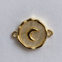 Connecteurs de Bracelet Délicats pour Femmes, Plaqué Or 18 carats, Cuivre, Nacre, Connecteurs de Bracelet Célestes pour Boutiques de Cadeaux