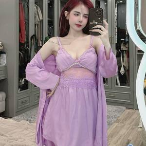 Factory Price Customized 2-Piece <b>Women's</b> Short Set Natural ODM Washable Knitting Fabric Casual Solid <b>for</b> Sleep <b>Leisure</b> Vietnam - Product Image 3